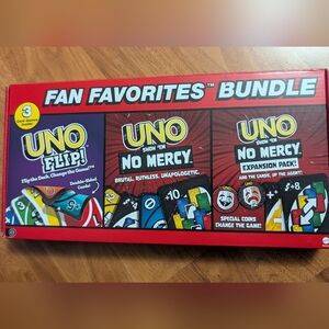 UNO No Mercy and Flip Card Game Set